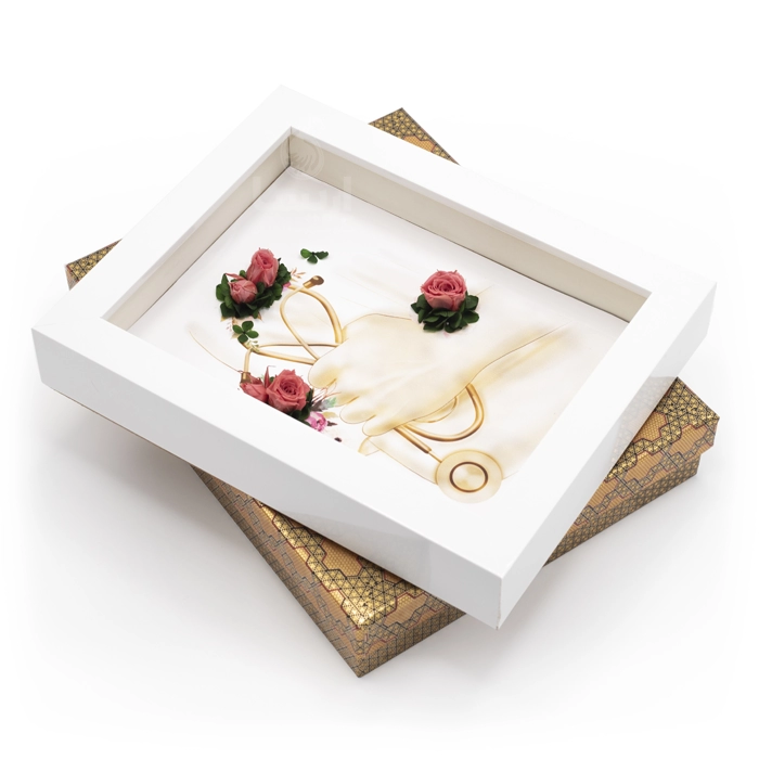 قاب-نقاشی-سه-بعدی-برای-هدیه-پزشک